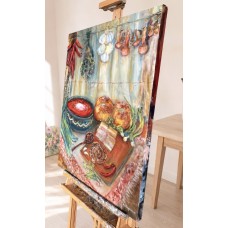 “Ukrainian Lunch. Borscht” – Original Ukrainian Still Life Painting, Oil on canvas | Marina Stognieva